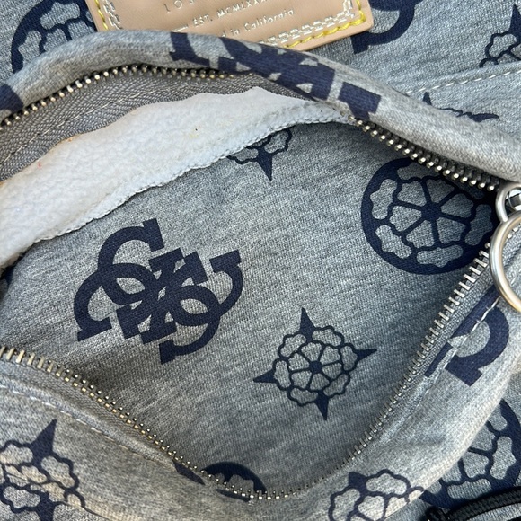 New Guess Monogram Office Cotton Backpack - Picture 6 of 6